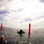 divers at surface using SMB and Nautilus LifeLine Radio